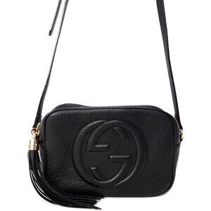 Gucci Soho Leather Disco Pebbled Crossbody Bag